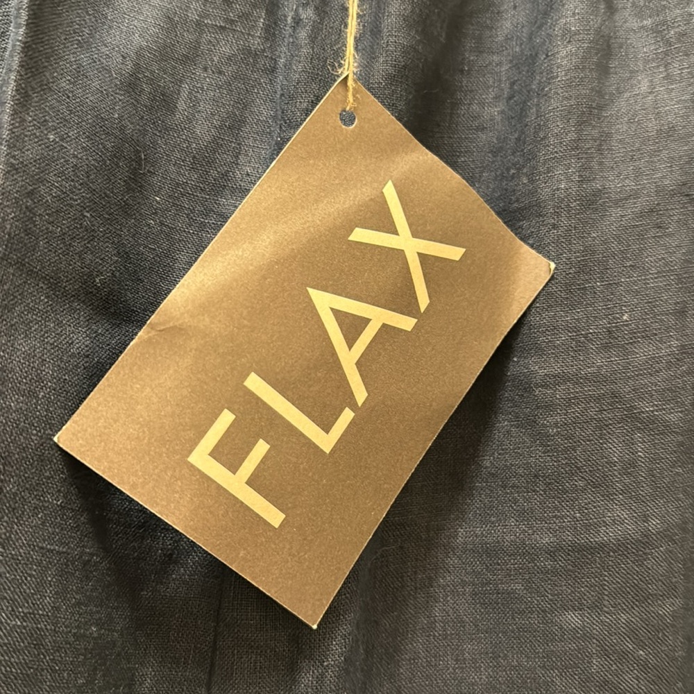 NWT FLAX Women linen crop Pants - Picture 4 of 7